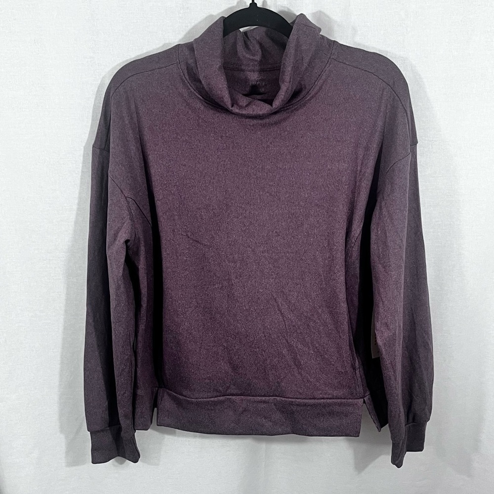 FREELY Women’s Joy Lavender Mock Neck Pullover Princess Seamline Size Medium NWT